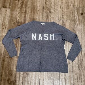 NASH Gray Knit Sweater from Nashville *Like New Sz Large